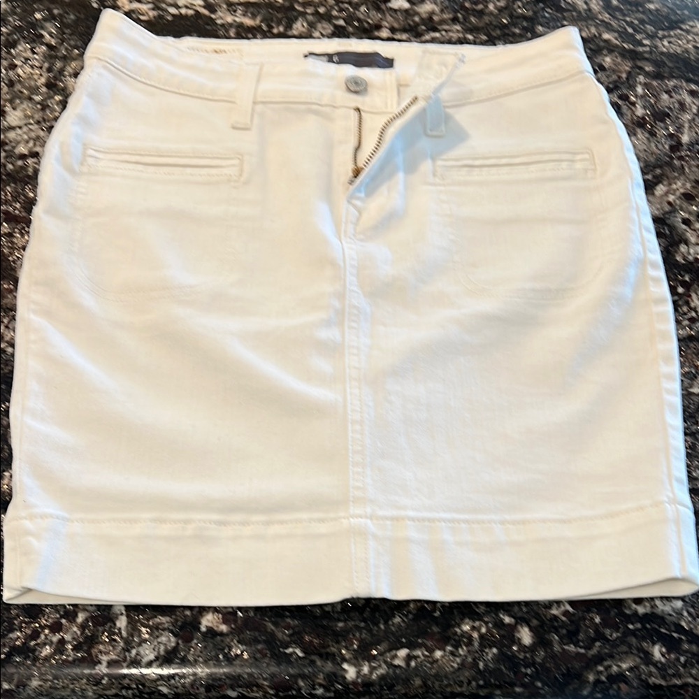 LEVI Winter white denim Mini Pencil Skirt